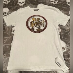 🖤🖤 Wesc White Tee with Skeleton Graphic 100% Cotton Medium